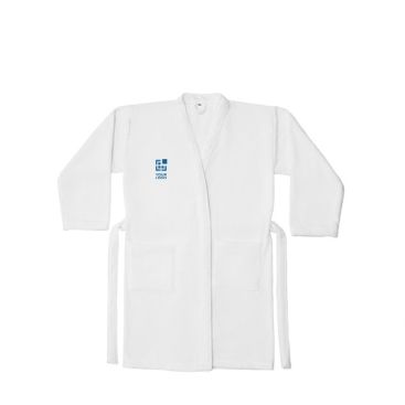Peignoir en coton doux avec ceinture et poches 350 g/m²