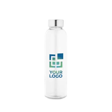 Bouteille en verre transparent avec bouchon à pression