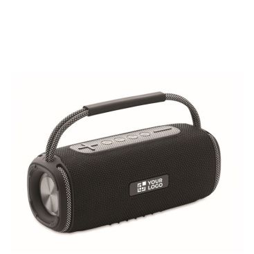 Haut-parleur portable sans fil avec connexions AUX, USB, TF vue avec zone d'impression