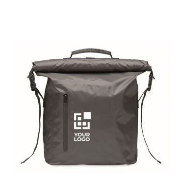 Sac à dos roll top étanche 30L en polyester avec zip frontal