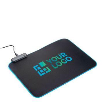 Tapis de souris de jeu antidérapant avec modes d'éclairage