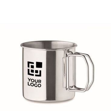 Mug en acier inoxydable avec anse pliable 330 ml