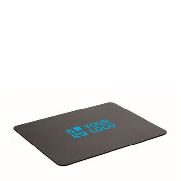 Tapis de souris rectangulaire noir en matériau recyclé