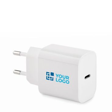 Chargeur rapide et adaptateur mural UE à 2 pôles type-C