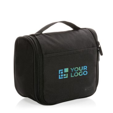 Trousse de voyage en RPET à compartiment et poches en filet