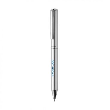 Stylo élégant en aluminium recyclé à mine bleue Dokumental®