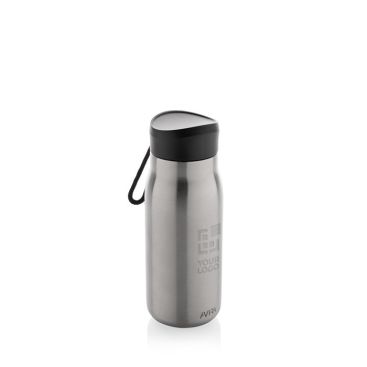 Mini-bouteille avec bouchon anti-fuite et dragonne 150ml