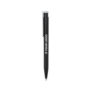 Stylo en plastique recyclé de divers coloris à encre noire