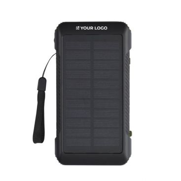 Powerbank 10 000 mAh, plastique recyclé, manivelle et câbles