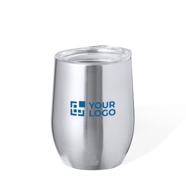 Gobelet double paroi en inox recyclé avec doseur 340ml