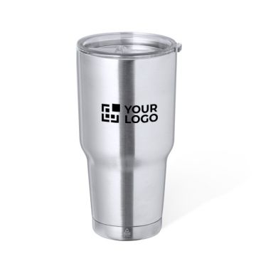 Gobelet double paroi en inox recyclé avec doseur 800ml