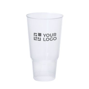 Gobelet réutilisable en plastique translucide 1,2L