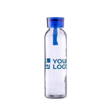 Gourde en verre avec bouchon et dragonne assortis 500ml