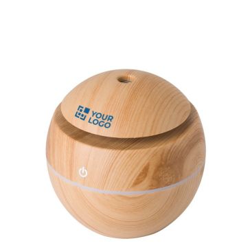 Humidificateur en ABS imitation bois avec lumières LED colorées