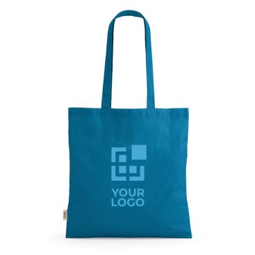 Sac de courses en coton recyclé à anses longues 140 g/m²