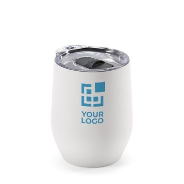 Gobelet isotherme en inox recyclé à clapet ouvrant 310 ml
