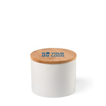 Contenant alimentaire en céramique à couvercle bambou 440 ml