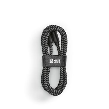 Câble en RPET de 1 mètre à deux connecteurs de type USB-C