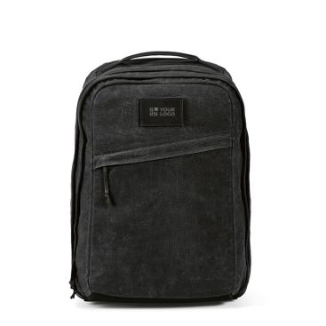 Sac à dos en coton recyclé à revêtement en cire 230 g/m²