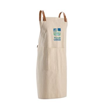 Tablier en coton recyclé avec deux poches avant 280 g/m²