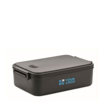 Grande boîte à déjeuner en PP recyclé avec couvercle hermétique, 2,2L
