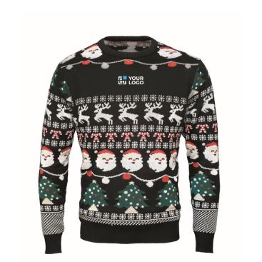 Pull de Noël avec 10 lumières LED, taille L/XL