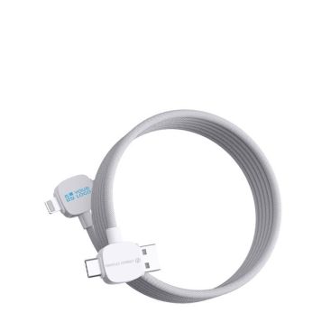 Câble de charge magnétique anti-enchevêtrement de 120 cm avec 4 ports