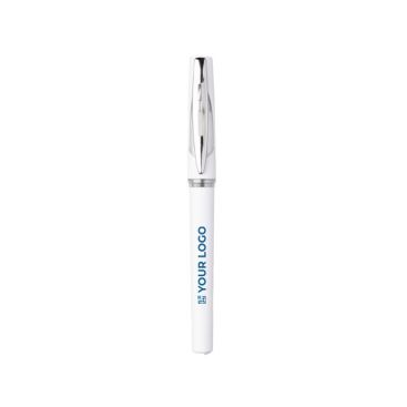 Stylo avec capuchon transparent et encre gel noire