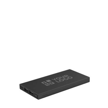 Powerbank en aluminium recyclé avec câble de charge rapide 5 000 mAh