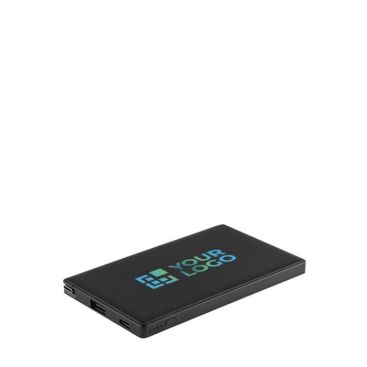 Powerbank magnétique pliable en ABS 3-en-1 servant de support avec zone d'impression
