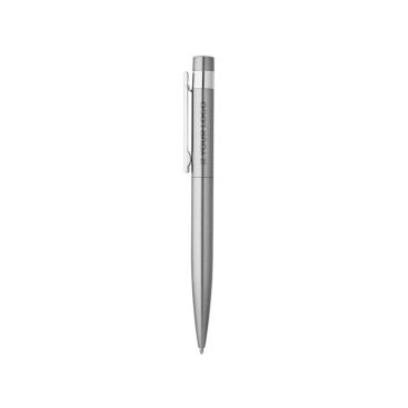 Stylo en acier inoxydable recyclé avec clip et encre bleue