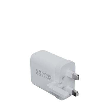 Chargeur avec prise britannique en plastique recyclé 67W