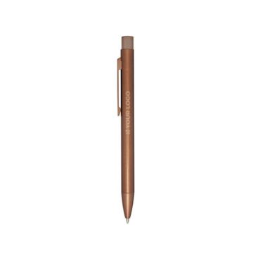Stylo en laiton recyclé avec clip en fer encre bleue