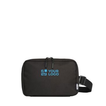 Trousse de toilette en polyester recyclé avec compartiment principal