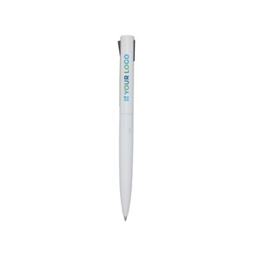 Stylo en aluminium et plastique recyclé avec clip encre bleue