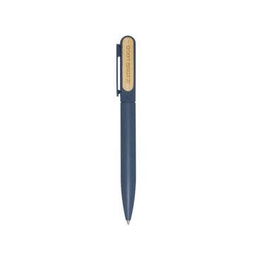Stylo en aluminium recyclé avec partie en bambou encre noire