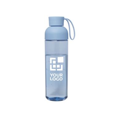 Bouteille en plastique recyclé avec poignée en silicone 600 ml