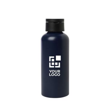 Bouteille en aluminium recyclé avec bouchon en plastique 600 ml