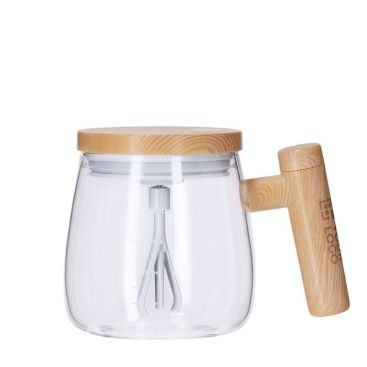 Tasse mélangeuse verre borosilicate couvercle agitateur électrique