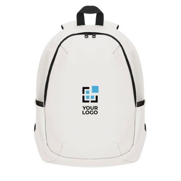 Sac à dos ordinateur portable 15” en PU doux fermeture invisible vue principale