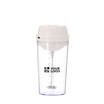 Gobelet avec mesures et mélangeur électrique, couvercle coloré, 300 ml