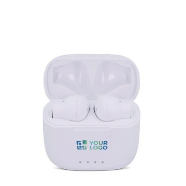 Écouteurs sans fil ergonomiques dans un étui personnalisable