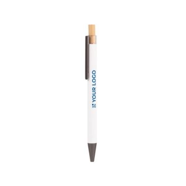 Stylo en aluminium recyclé avec finition mate et encre bleue