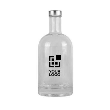 Bouteille en verre avec bouchon en aluminium, capacité de 750ml