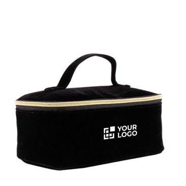 Trousse de voyage en velours avec anse de maintien 280 g/m2