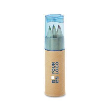 Kit de 6 crayons personnalisés pour enfants avec zone d'impression