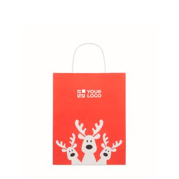 Petit sac cadeau de Noël en papier, fabriqué en UE