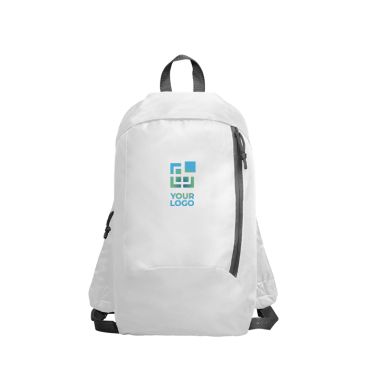 Sac à dos en polyester avec poche avant et bretelles réglables