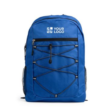 Sac à dos sportif en polyester 600D avec fermeture éclair avant