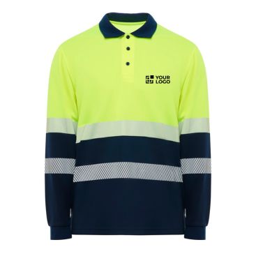 Polo de travail visible à manches longues 170 g/m² Roly Vega LS 